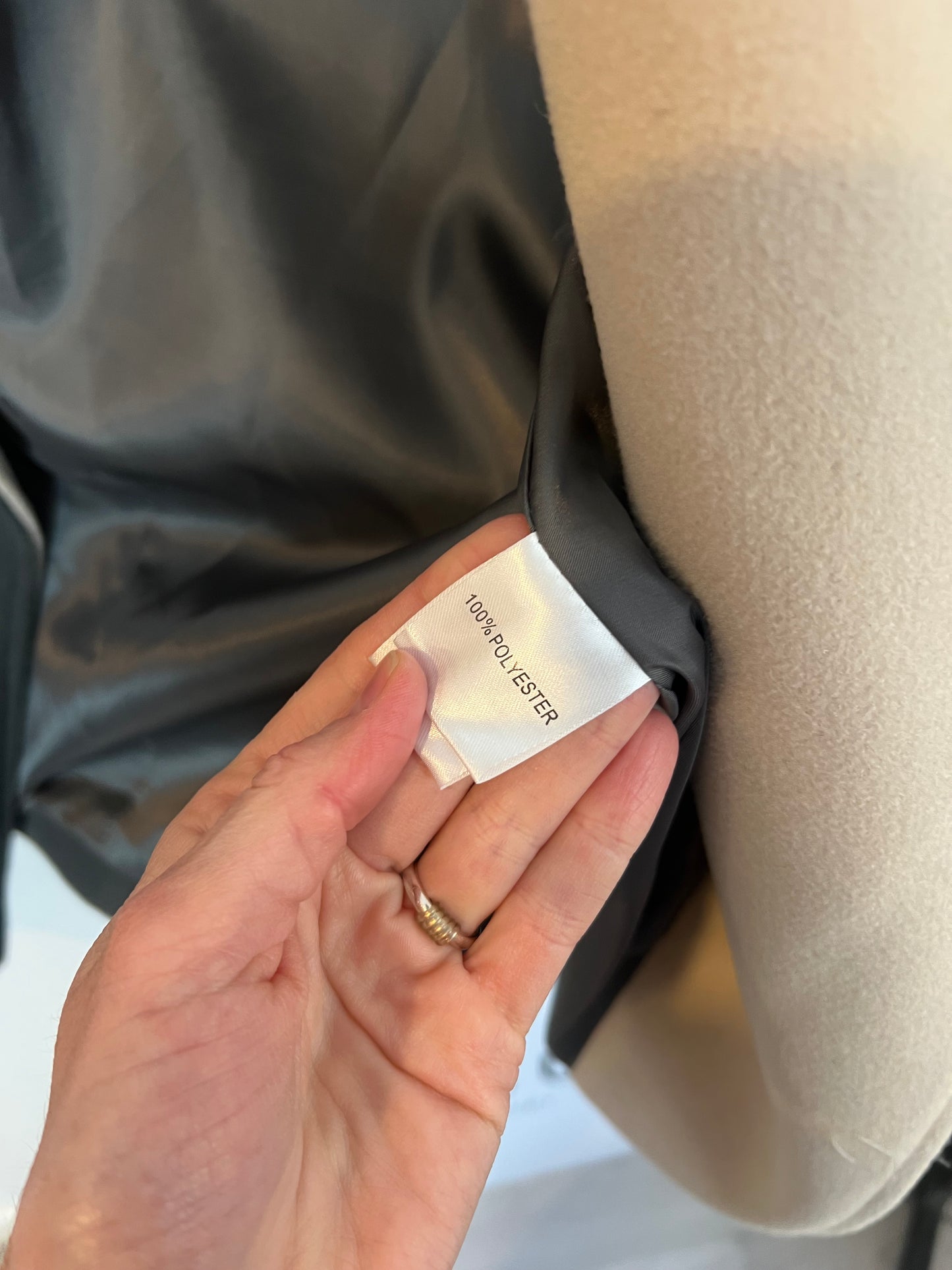 COCOA. Abrigo paño gris