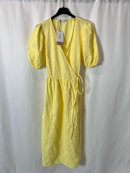 LEFTIES. Yellow Ts wrap dress