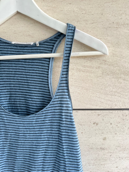 ISABEL MARANT ETOILÉ. Camiseta rayas lino azul T.xs