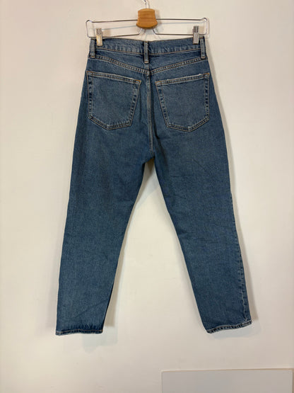 ZARA. Denim recto pedreria