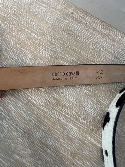 ROBERTO CABALLI. Cinturón animal print T.85