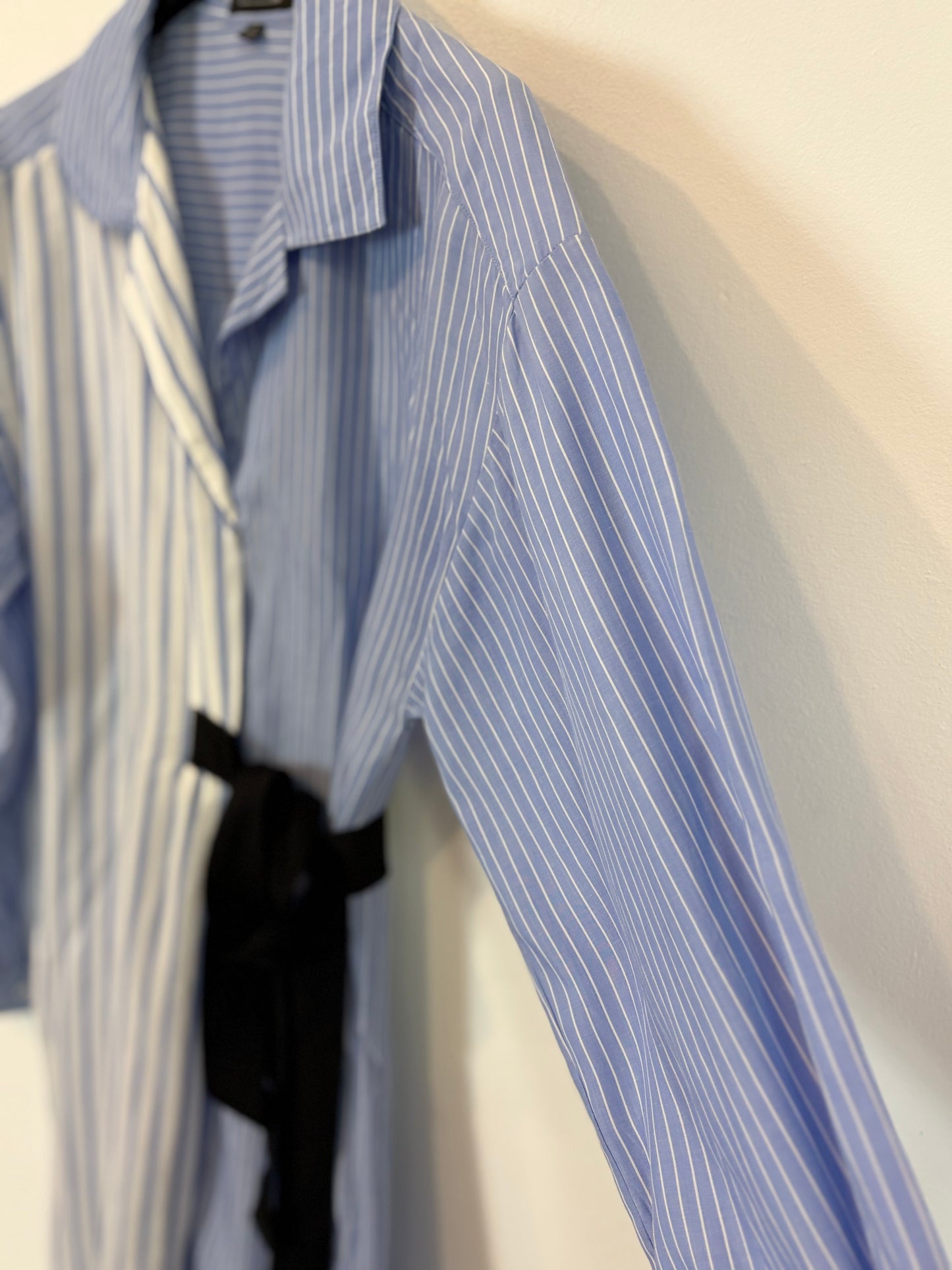 MIRTO. Striped midi shirt dress. Size 36