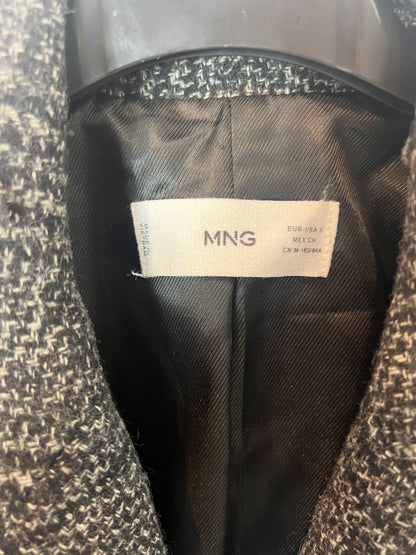 MANGO. Abrigo doble botonadura grises. T S