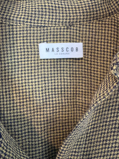 MASSCOB. Blusa verde caqui mezcla.