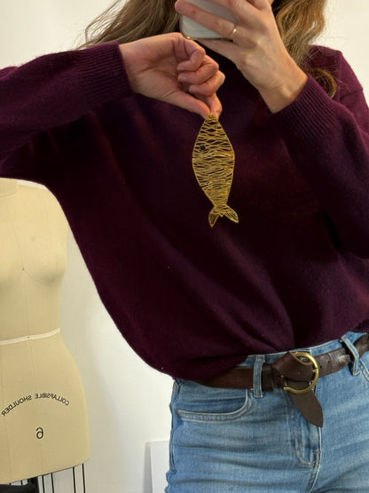 OTRAS. Colgante pez dorado