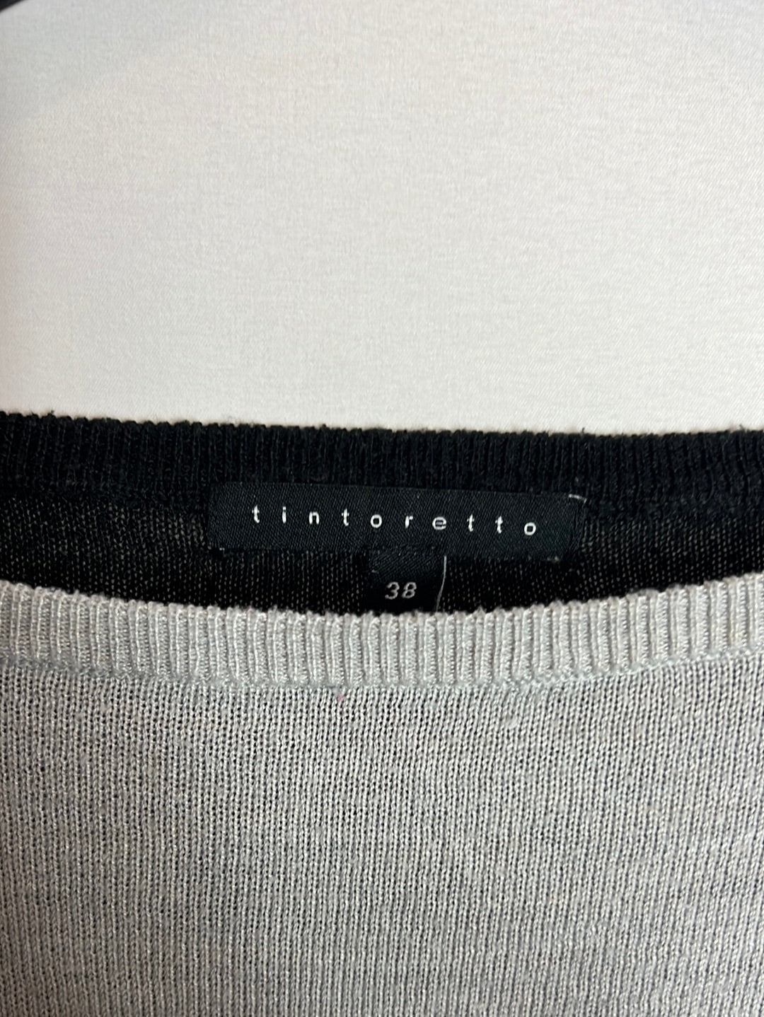 TINTORETTO. Jersey bicolor fino. T 38