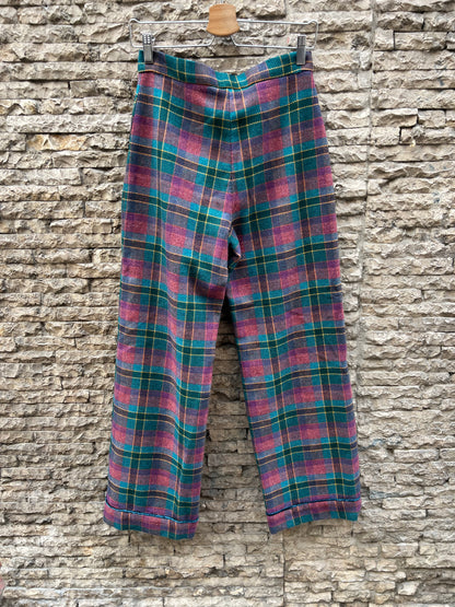 PANAMBI. Pantalón textura cuadros. T 38