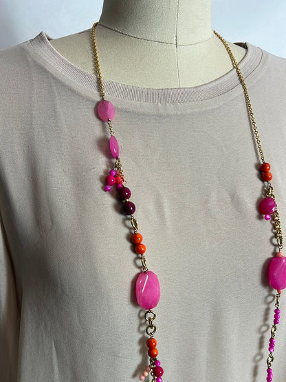 OTRAS. Collar cadena dorada pedreria