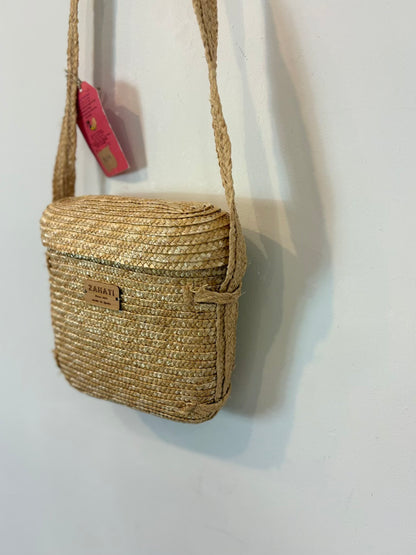 ZAHATI. Bolso asa larga paja natural