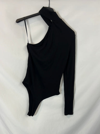 LTL STORE. black ribbed Ts bodysuit