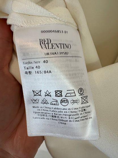 RED VALENTINO. Vestido corto volante. T 40 (S)