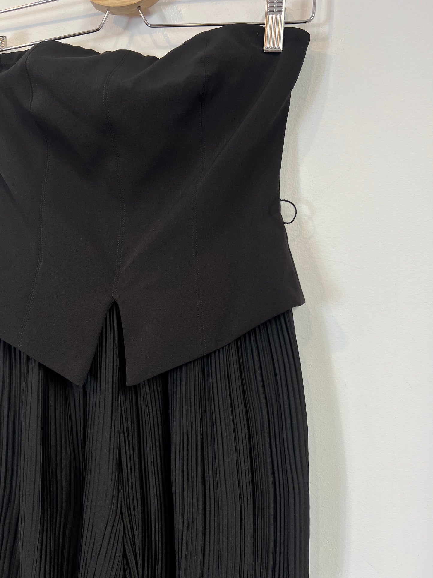 ZARA. Mono negro doble textura T.s