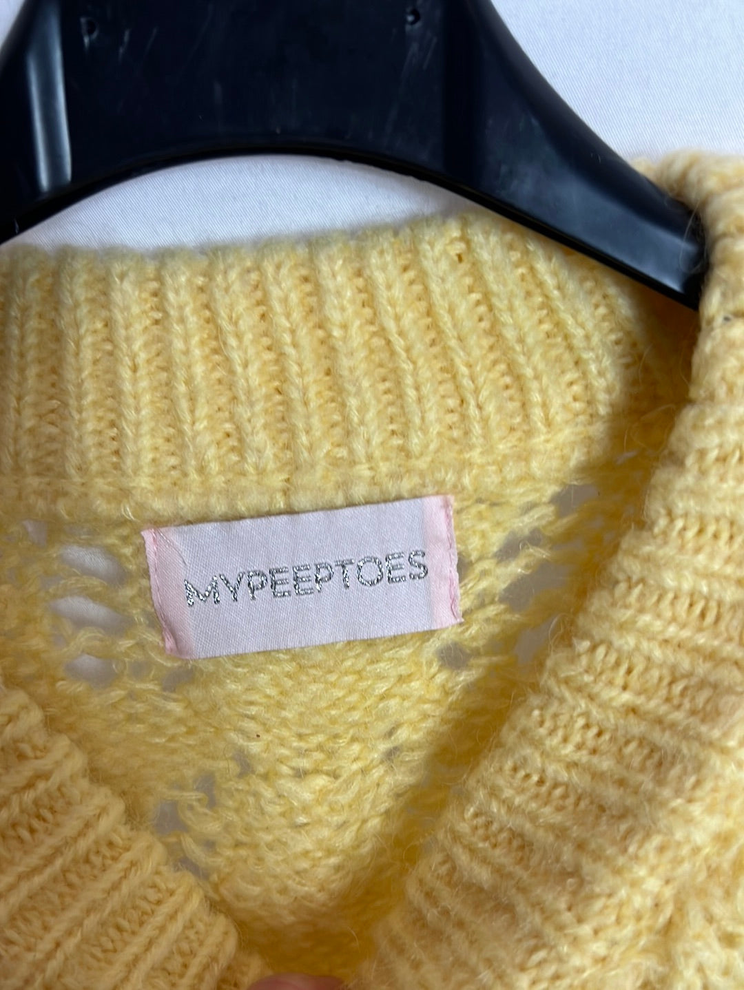 MYPEEPTOES. Jersey amarillo punto. T S/M