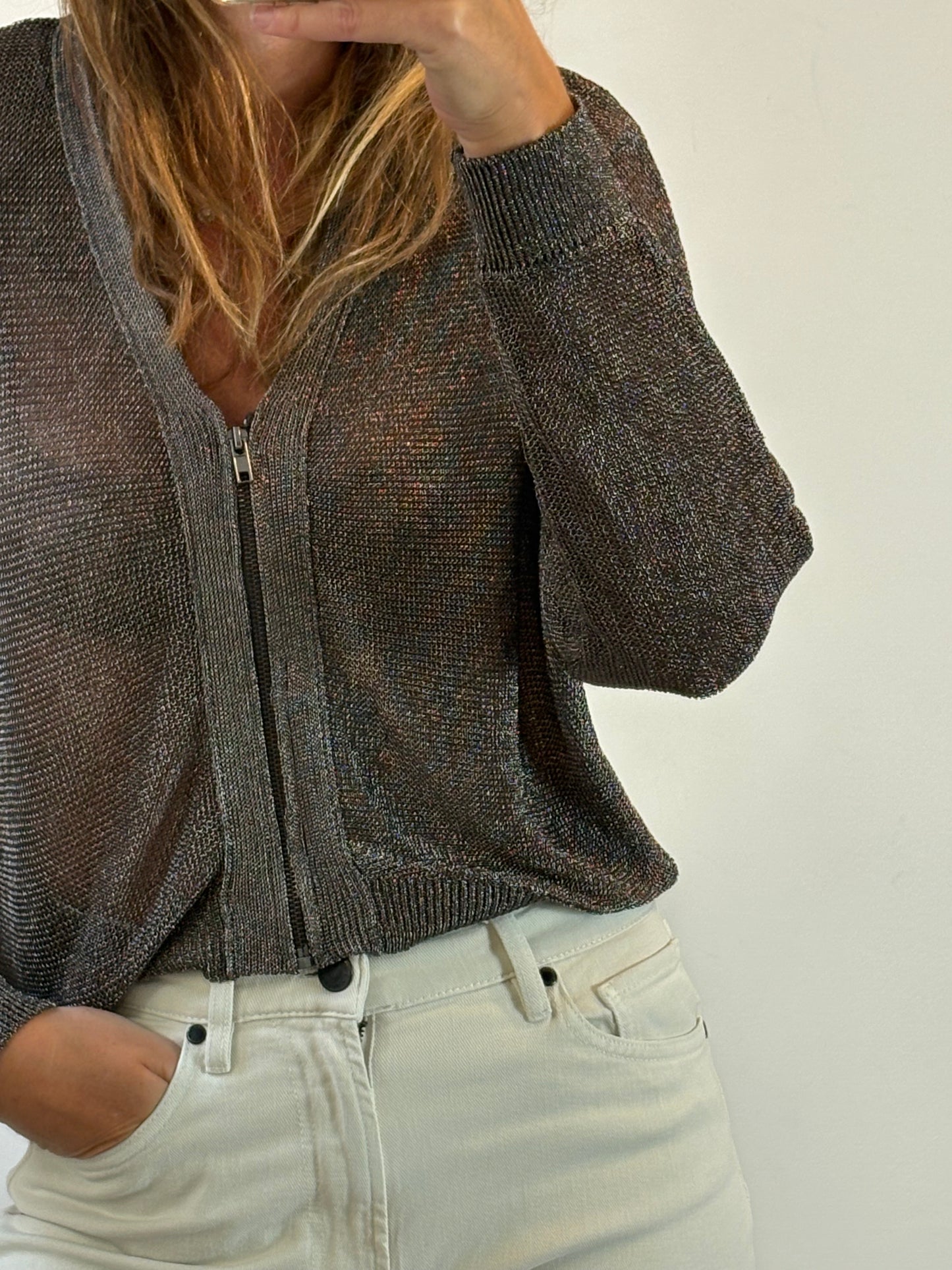 MASSIMO DUTTI. Short green skirt with pocket T.xs