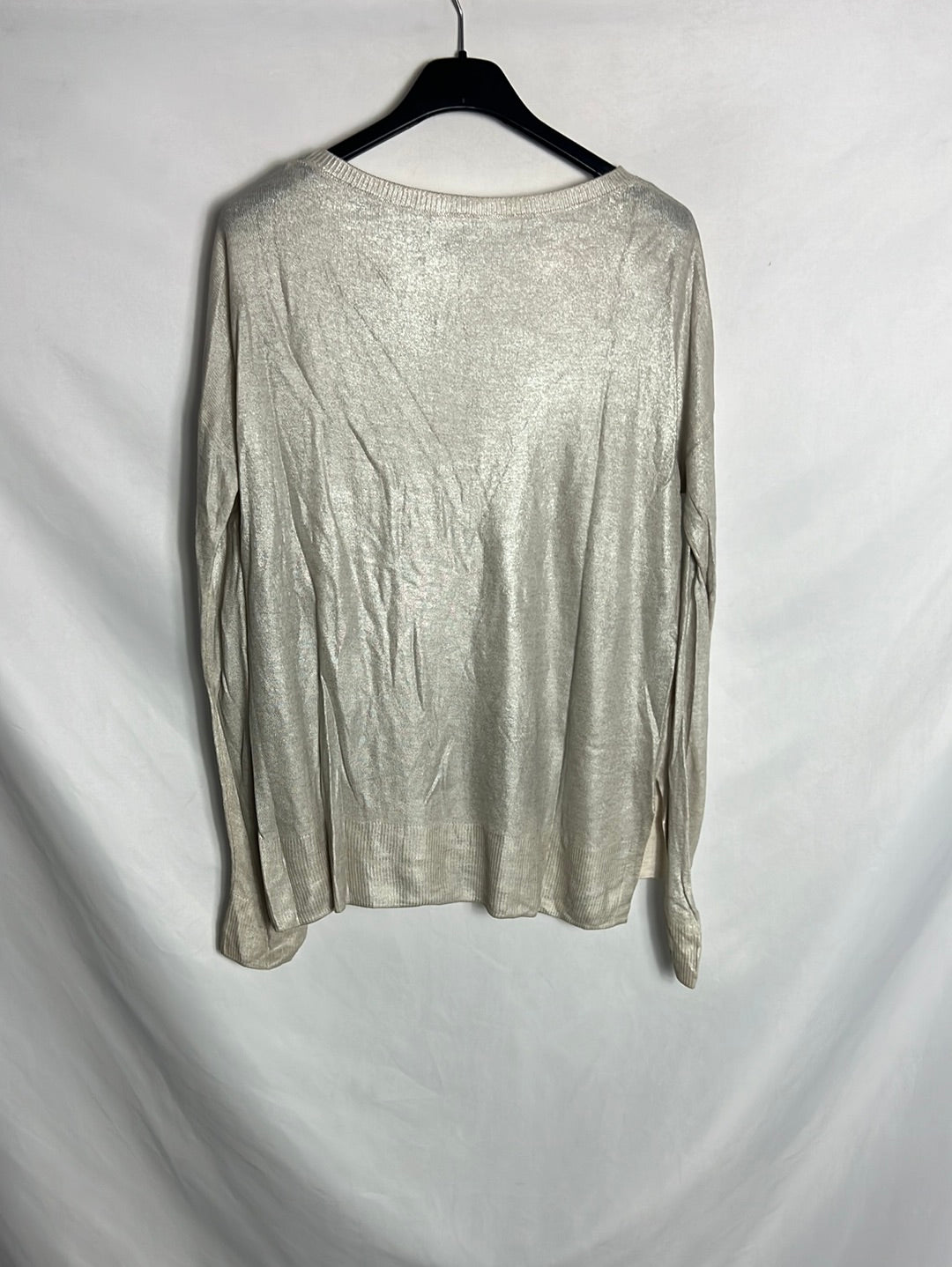 OTRAS. Jersey beige brillo. T M