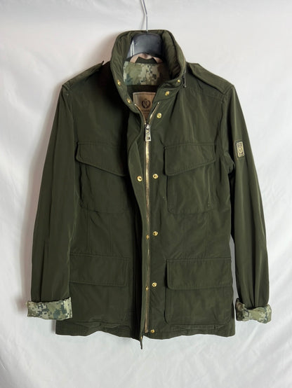 HENRY ARROWAY. Parka verde impermeable T.s