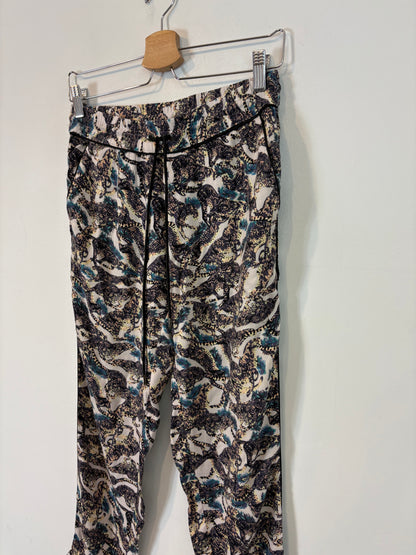 ZADIG&VOLTAIRE. Pantalón fluido estampado tropical. T 36