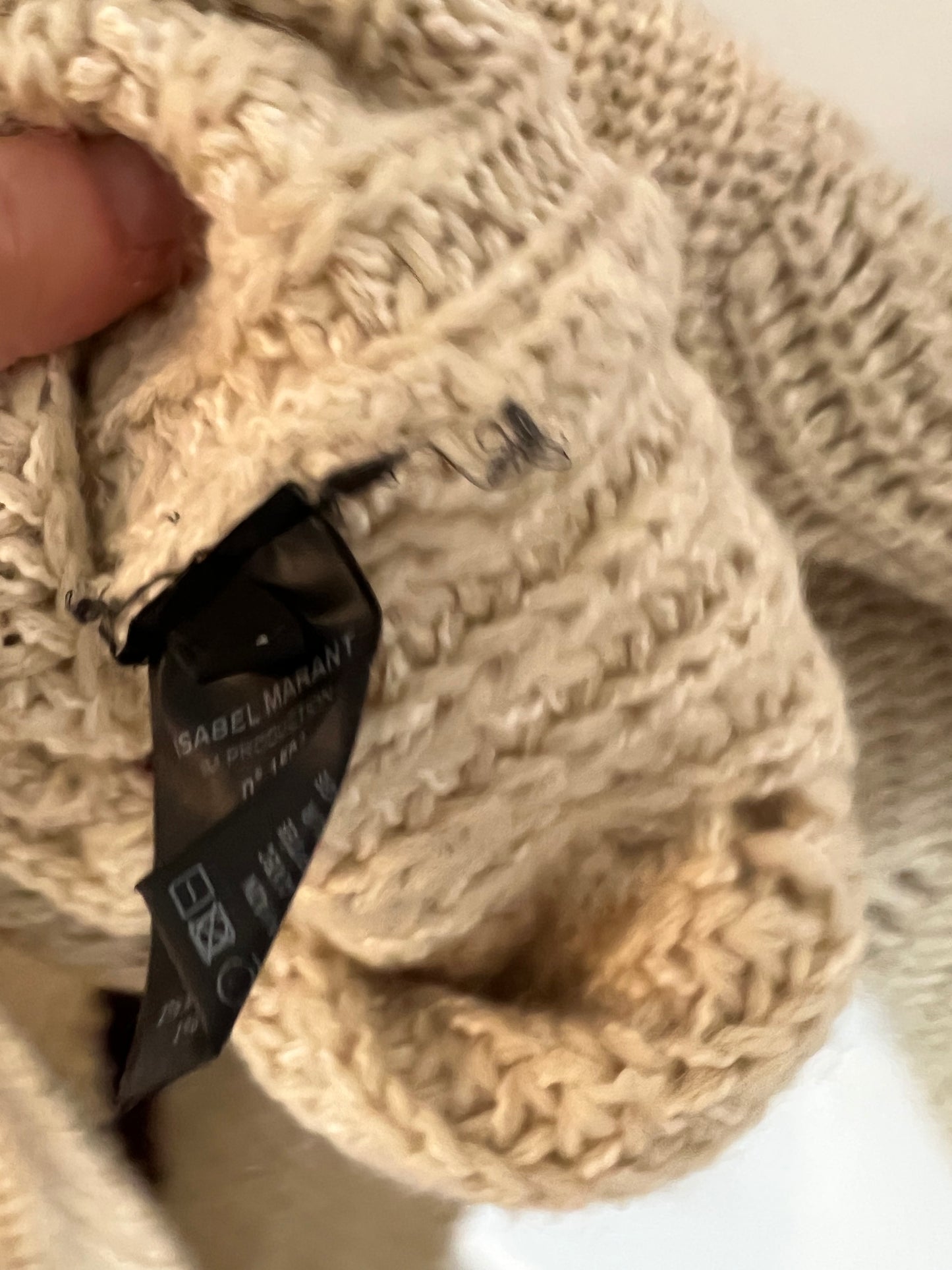 ISABEL MARANT. Jersey beige lana estrella. T 38