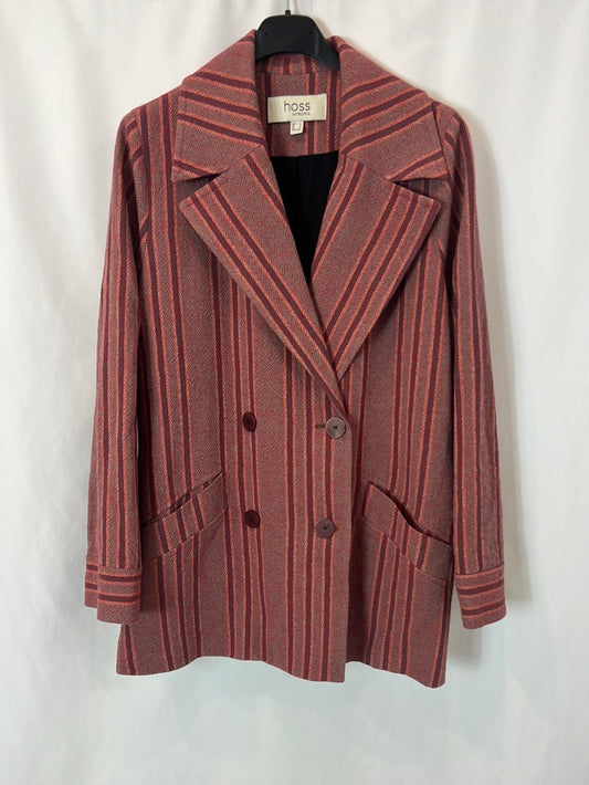 INTROPIA. Chaqueta burdeos rayas T.s