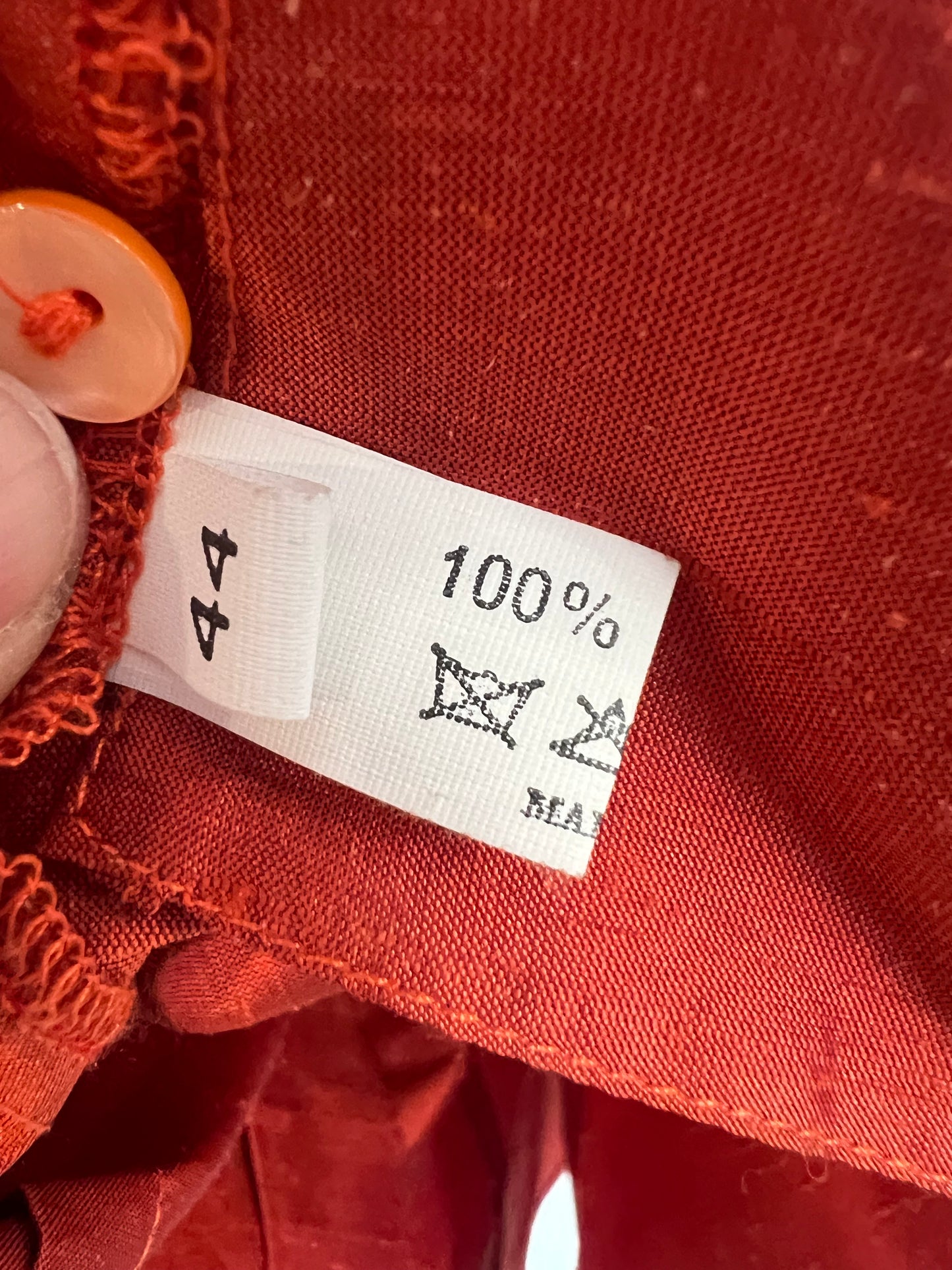 STEFANIA LUNARDON. Blusa seda detalle puños. T 44(M/L)