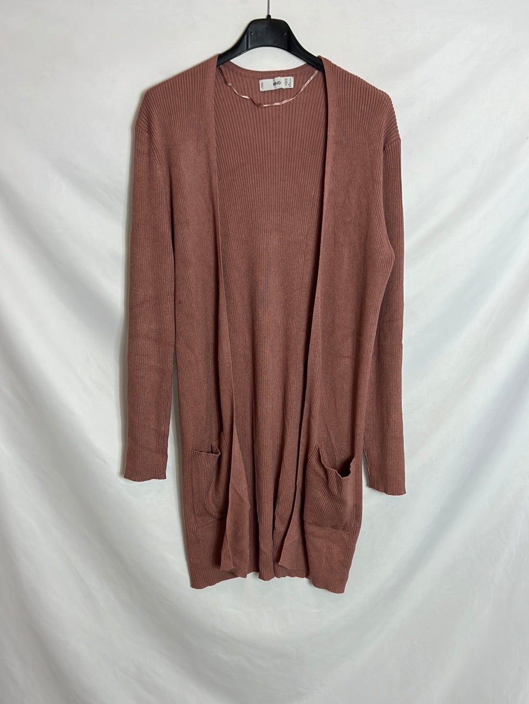 MANGO. Rebeca larga canale rosa. T M