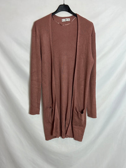 MANGO. Rebeca larga canale rosa. T M