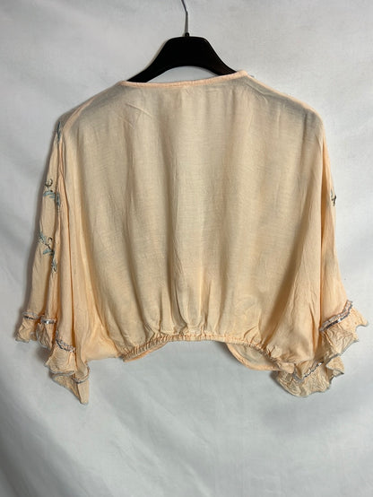 BOHEMY. Total look top y falda bordado y pedrería. T U (S)