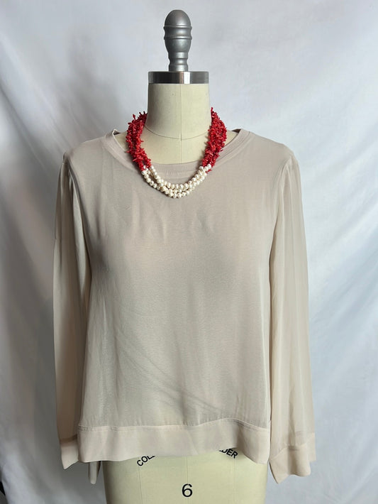 OTRAS. Collar perlas y coral