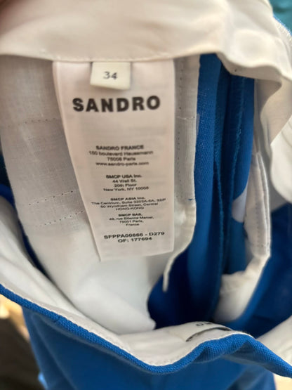 Pantalón azul palazzo