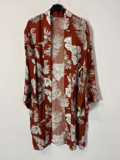 WHITE&amp;ONE. Tile flower kimono Tu(M)