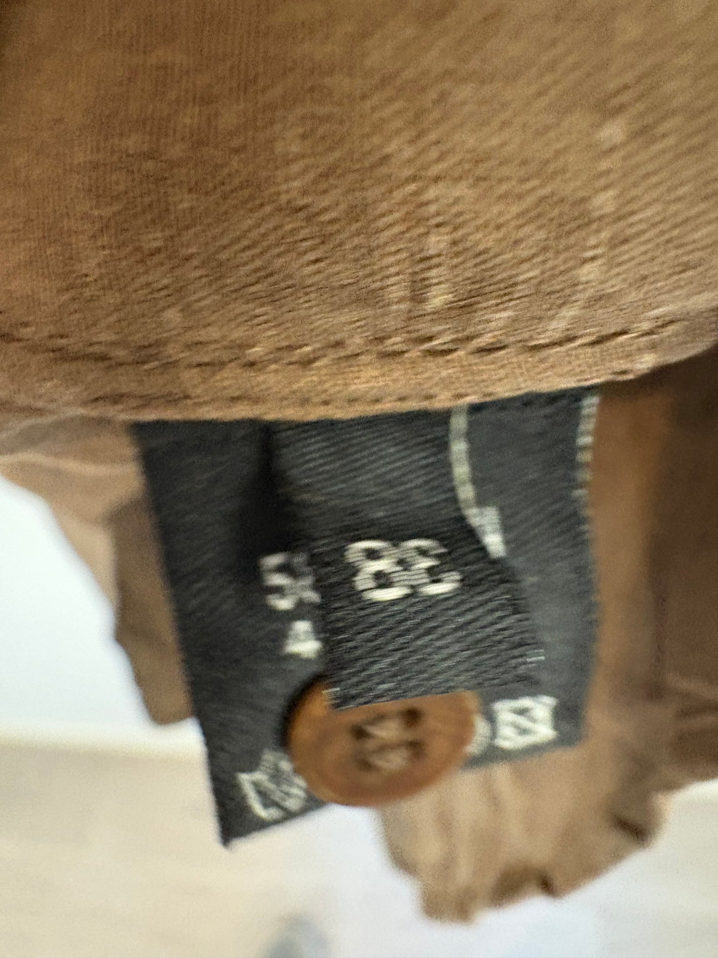 CORTANA. Camisa marrón lino y seda. T 38