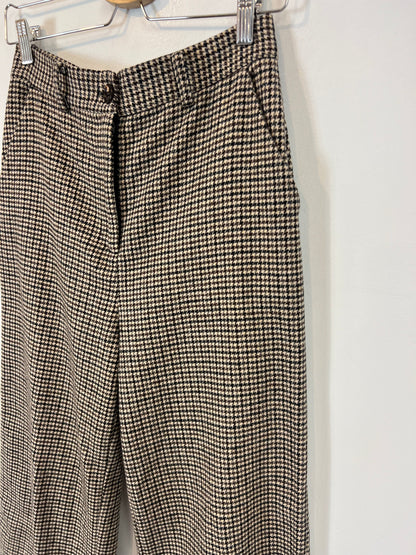 OTHERS. Brown houndstooth trousers size 36