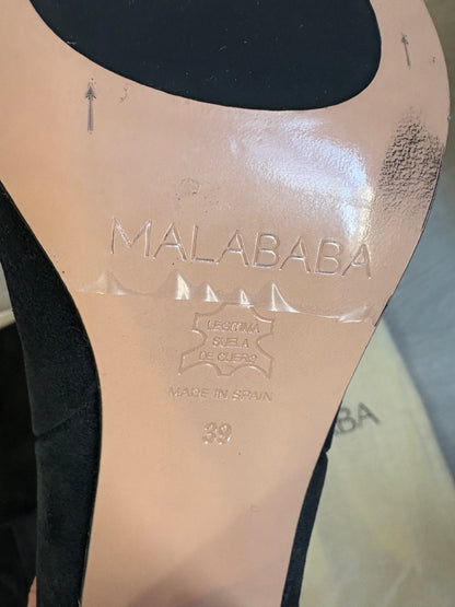 MALABABA. Botas altas negras piel