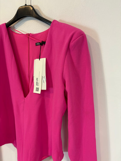 ZARA. Jacket with mottled gray wool. TS