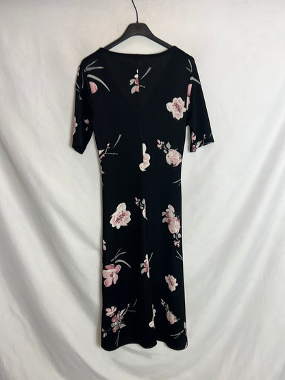 CELOPWOMAN. Black floral dress Your(s)