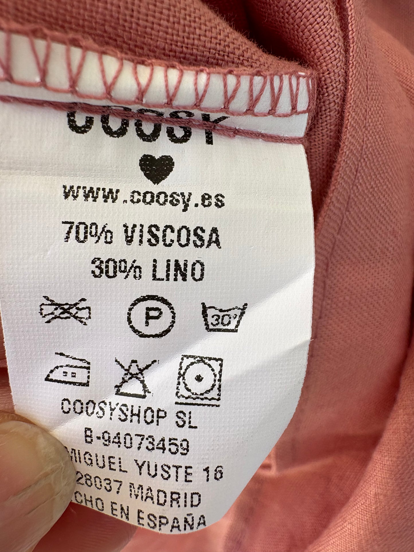 IQ COLLECTION. Top rosa volante T.m