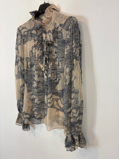 DIANE VON  FURSTENBERG. Blusa seda estampada