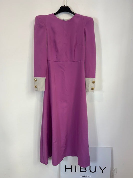 CAYETANA BY CONDE. Vestido largo bicolor T.s