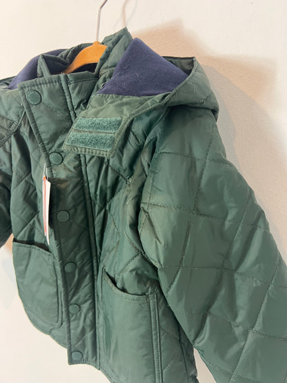 FREESTYLE. Abrigo verde acolchado. T 4 años