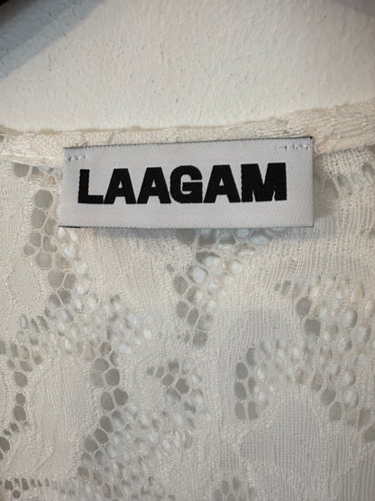 LAAGAM. Long white lace dress Ts