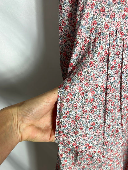 MAGNOLYA. Vestido largo flores T.0(xs)