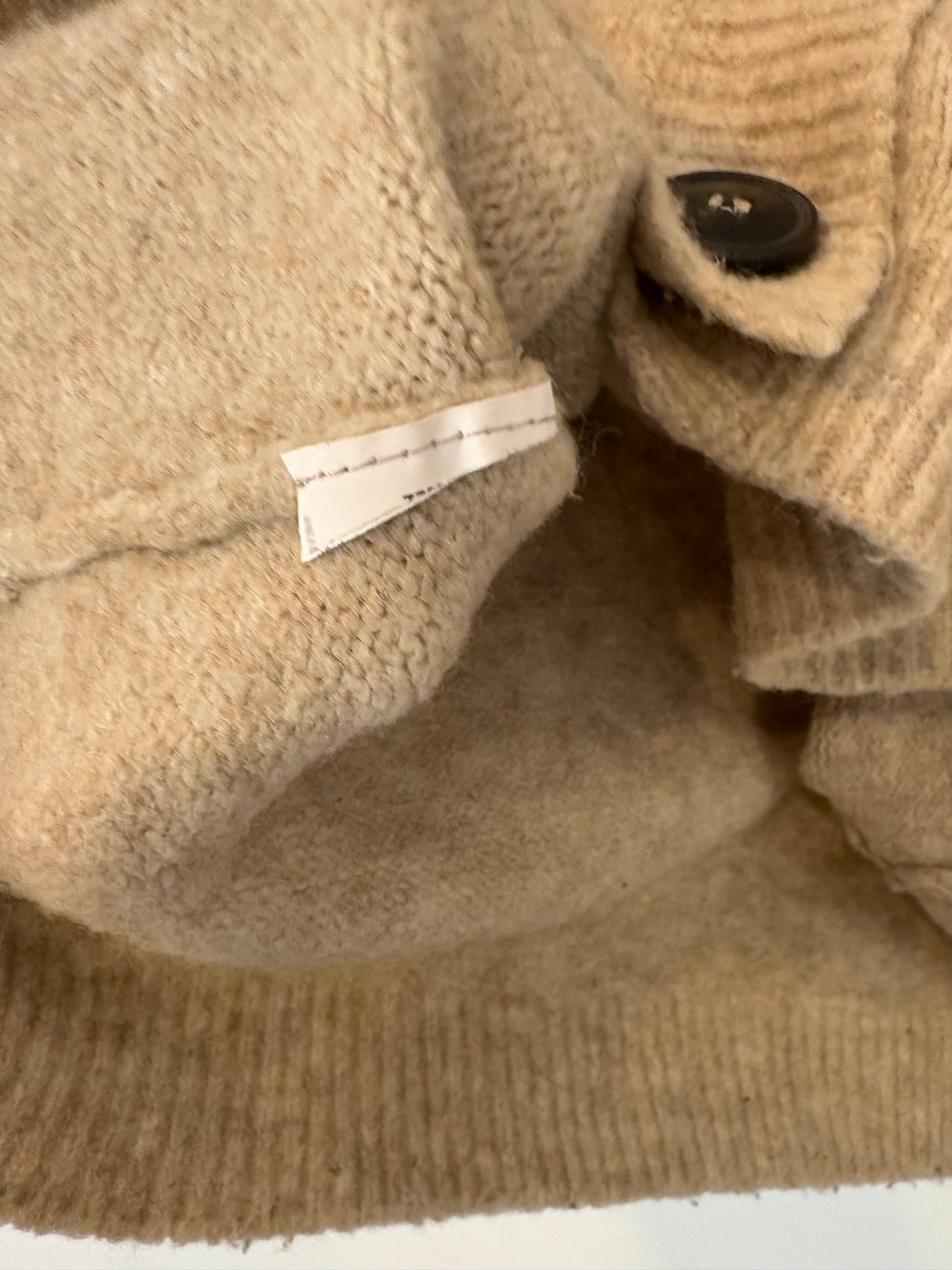 MANGO. Chaqueta beige jaspeada lana