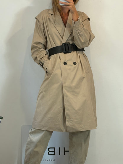 ZARA. Gabardina larga cinturón