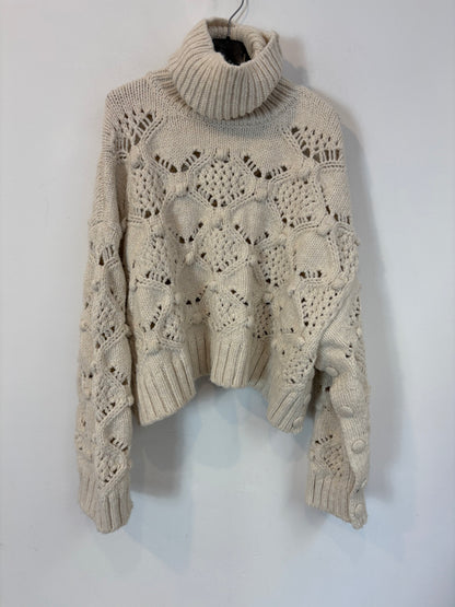 ZARA. Jersey crudo borlas