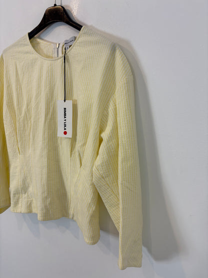 BIMBA Y LOLA. Top textura rayas. T S