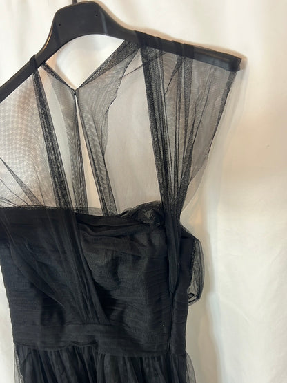 MIGUEL DE LUNA. Long black dress