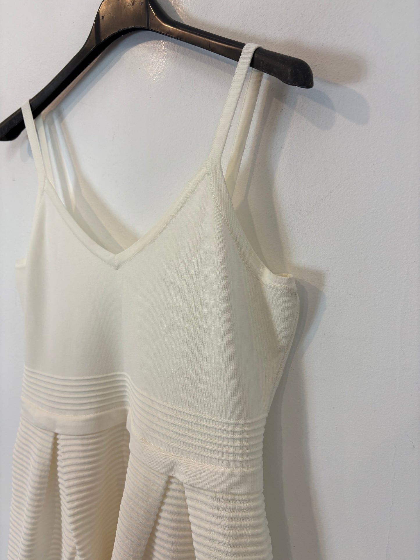 SILVIAN HEACH. Vestido blanco texturas. T M