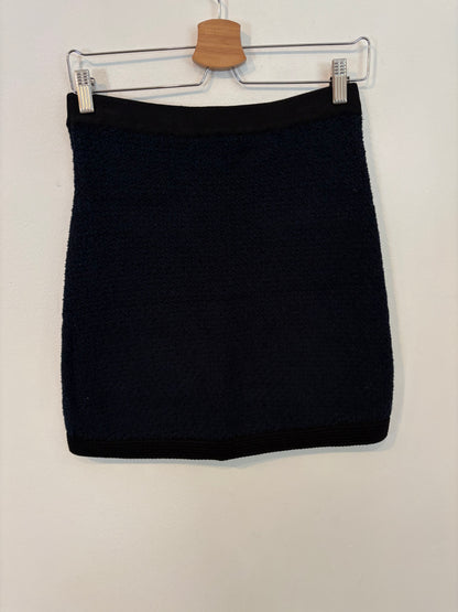 MASSIMO DUTTI. Total look falda y Cárdigan bicolor textura T.xs/s