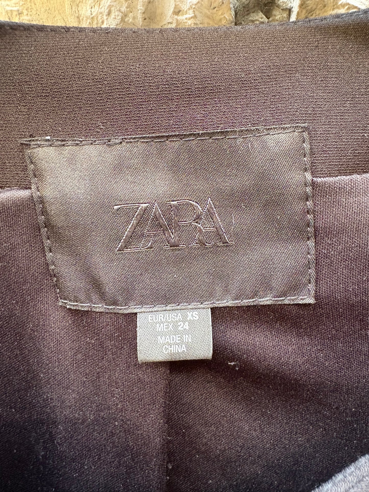 ZARA. Coral beaded jacket. TS