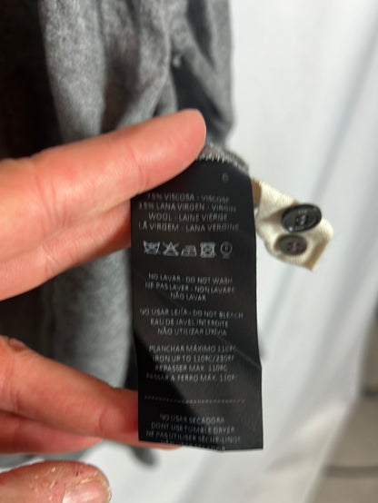 TCN. Camisa gris jaspeada textura. T S